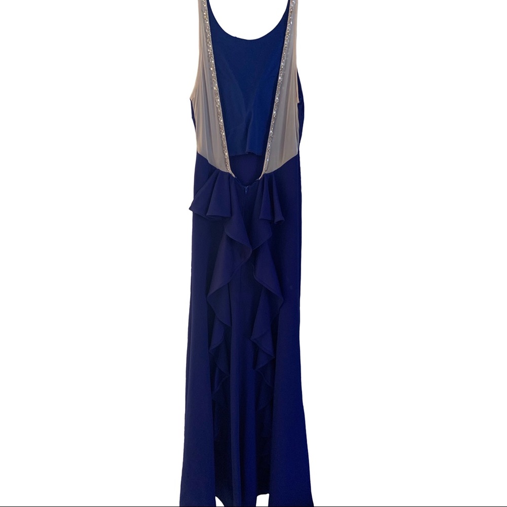 Sequin Hearts royal blue gown